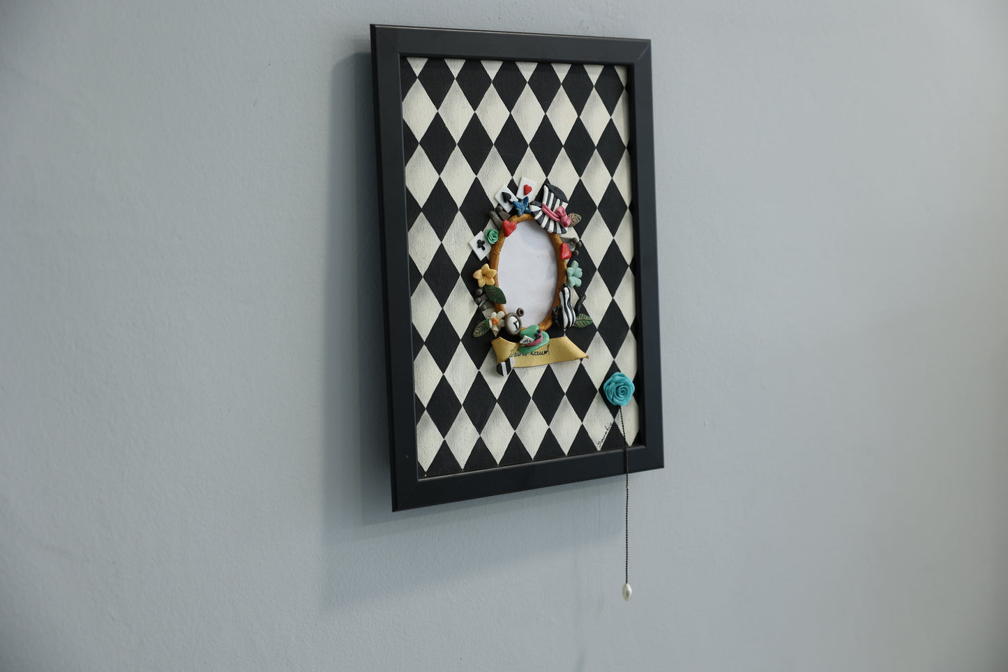 Mirror in Wonderland | handmade framed canvas | wall art