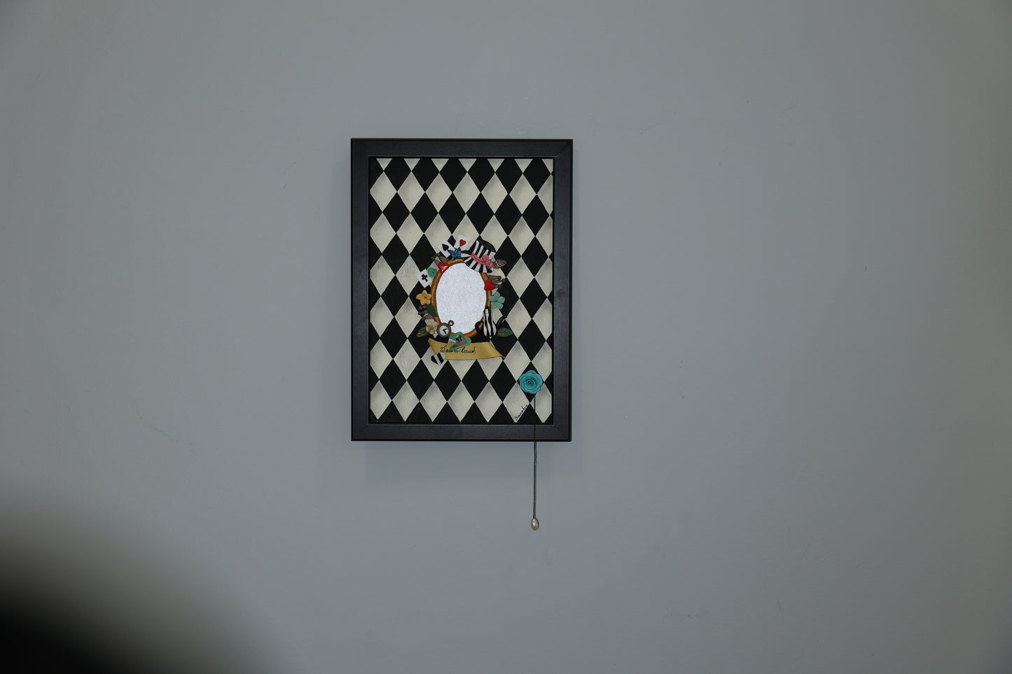 Mirror in Wonderland | handmade framed canvas | wall art